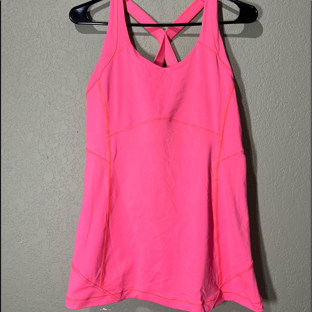 Lululemon Pink Built in Bra Tank 10